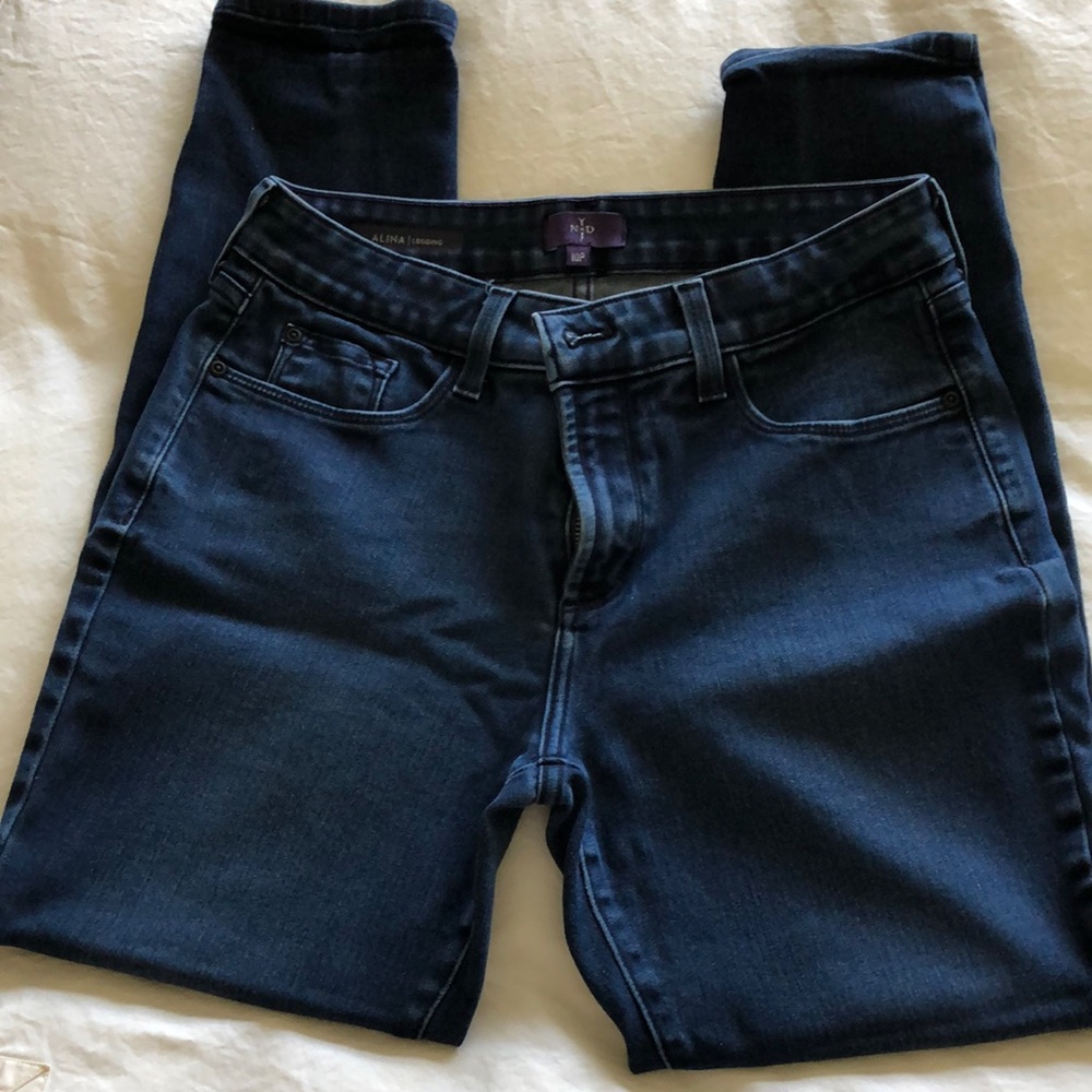 NYDJ dark wash jeggings 10P EUC